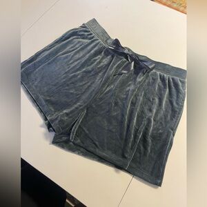 Women's Velvet Gray Shorts